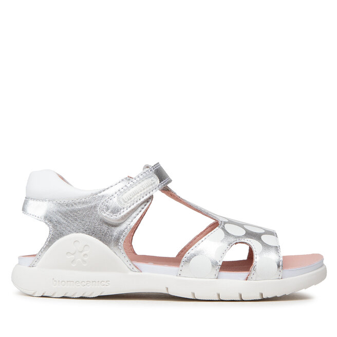 Biomecanics 222109-B, Sandali Bambina, Bianco (Sauvage), 21 EU