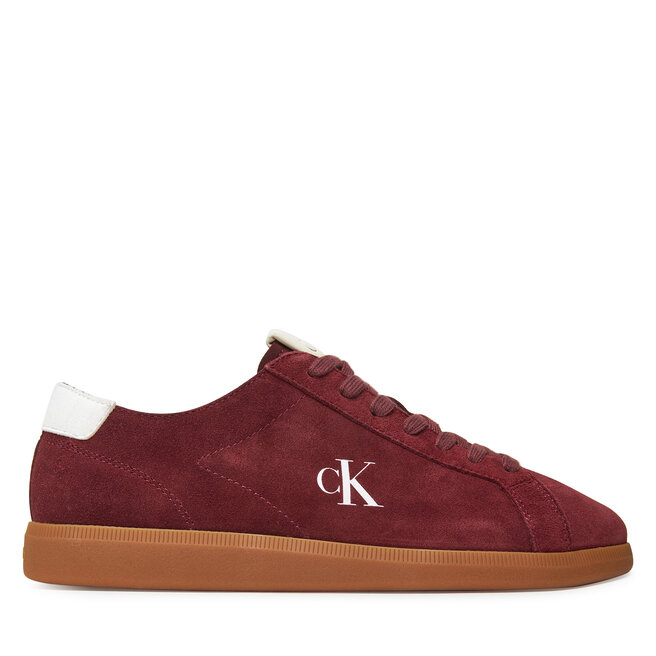 Sneakersy Calvin Klein Jeans Low Profile Cupsole Su - Bordowy