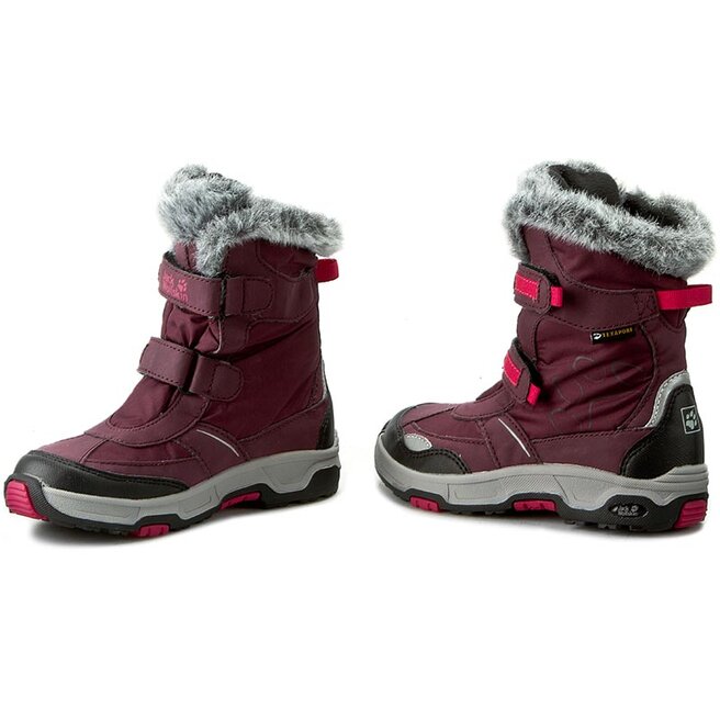 Śniegowce Jack Wolfskin Girls Snow Flake Texapore 4012013 2009300 Dark