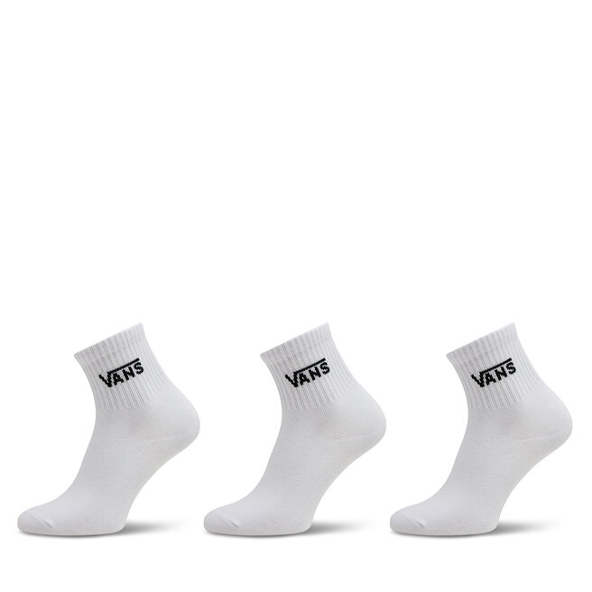 Zestaw 3 par wysokich skarpet damskich Vans Classic Half Crew Sock - Biały
