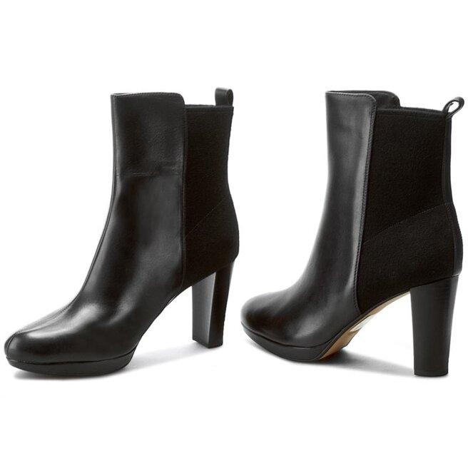 Bottines Clarks Kendra Porter 261188394 Black Leather chaussures