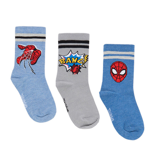 Skarpety długie Spiderman Ultimate CEO-ACCCS-SS26-307SPRMV(3-PACK) Kolorowy - dziecięce