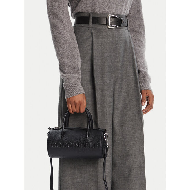 Torebka Coccinelle QBB Coccinellemyrtha Maxi Logo E1 QBB 18 04 01 Czarny -