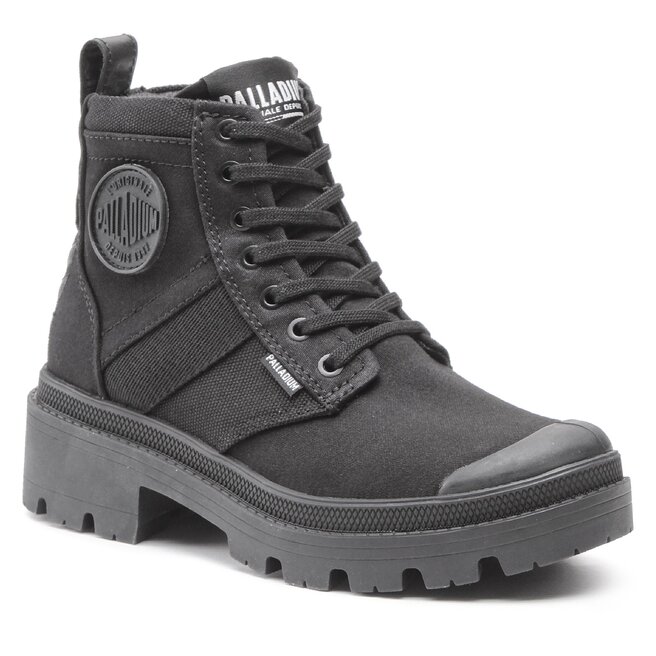 Palladium Turistická obuv Palladium Pallabase Hi Army 98582-008-M Black