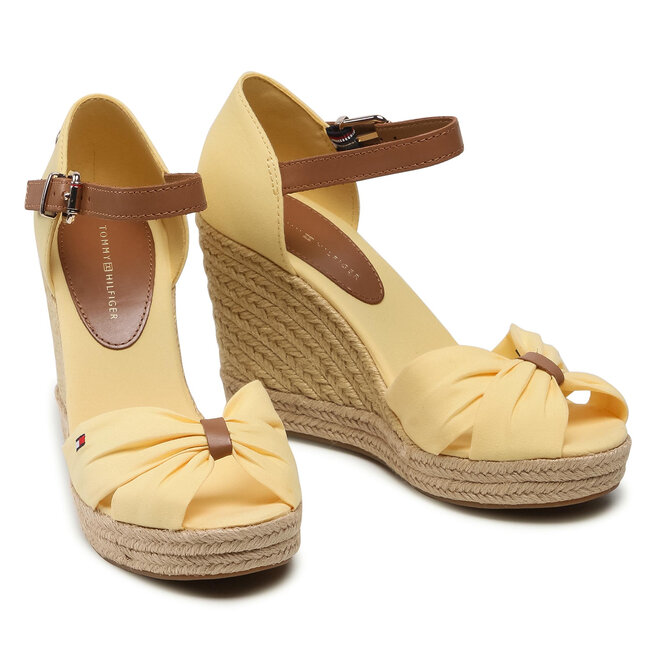 tommy hilfiger basic open toe high wedge
