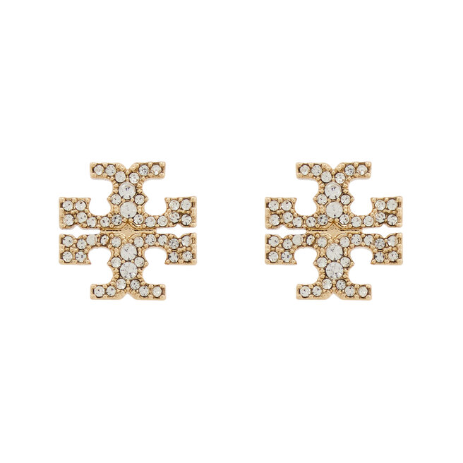 Kolczyki Tory Burch Kira Pave Stud 158535 Złoty -