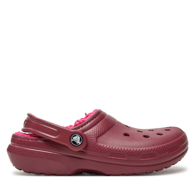 Klapki Crocs Classic Lined Clog - Bordowy