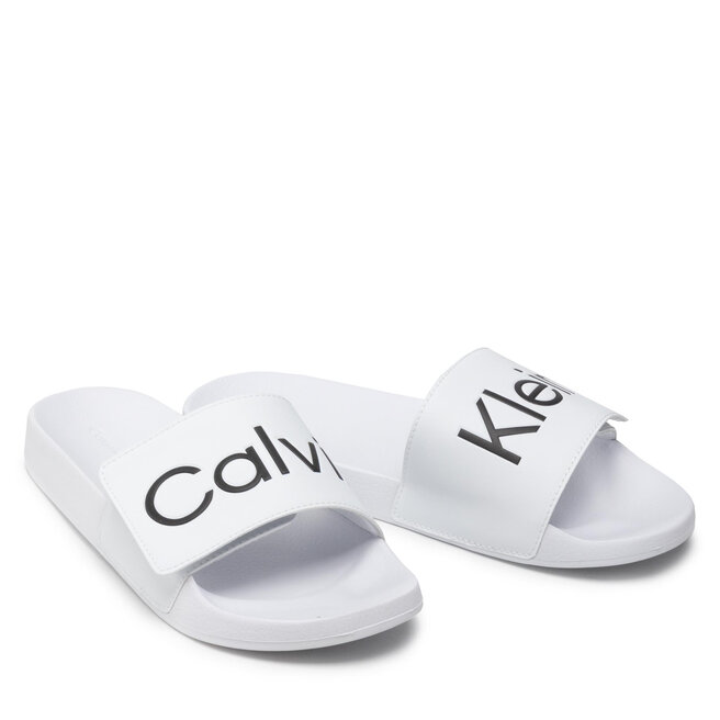 Calvin Klein Jeans Παντόφλες Calvin Klein Jeans Pool Slide Adj HM0HM00454 Bright White YAF