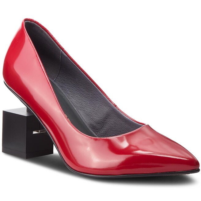 Półbuty United Nude Cube Pump 1034223119 Red | eobuwie.com.pl