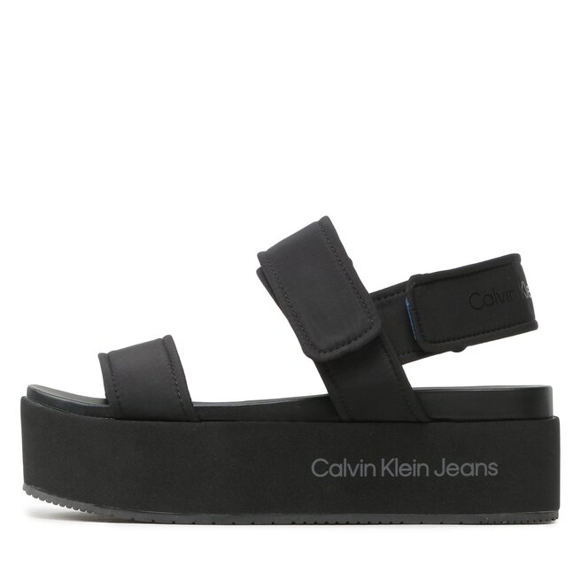 Calvin Klein Jeans Сандали Calvin Klein Jeans Flatform Sandal Softny YW0YW00965 Black BDS