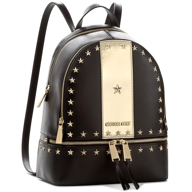 Michael Kors Hátizsák Michael Kors Rhea 30F7GEZB6Y Blk/Gold