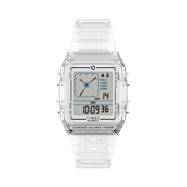 Zegarek Timex Q LCA - Przezroczysty