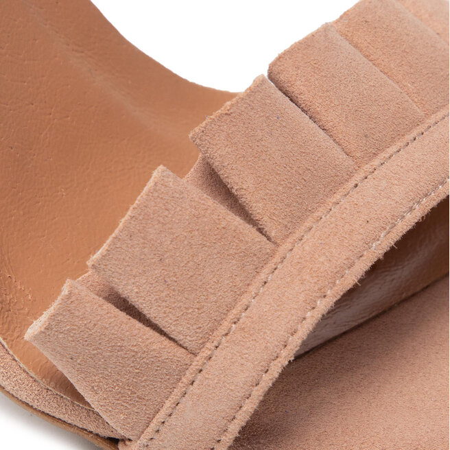 R.Polański Sandalen R.Polański 1324 Beżowy Zamsz