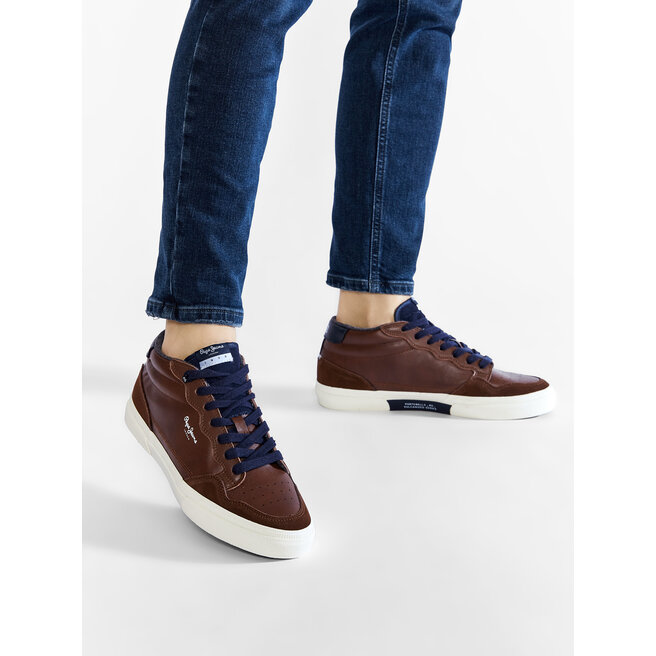 Pepe Jeans Sneakersy Pepe Jeans Kenton Original Low PMS30802 Brown 878