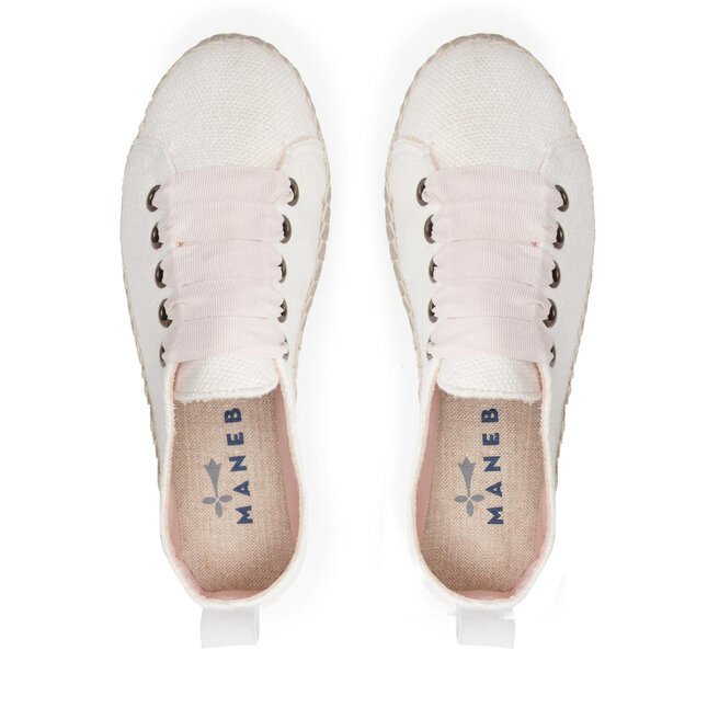 Manebi Espadrile Manebi Sneakers D O 7.0 E0 White Organic Hemp