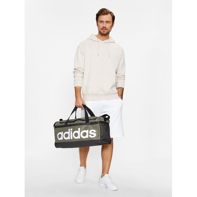 Torba sportowa adidas Essentials Linear Duffel Bag Medium HR5350 Zielony -