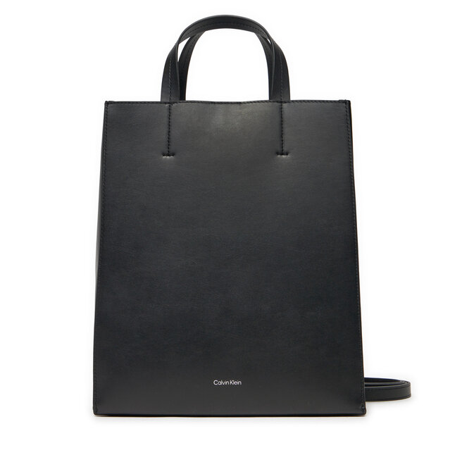 Torebka Calvin Klein Line Lthr Mini Tote 32 - Czarny