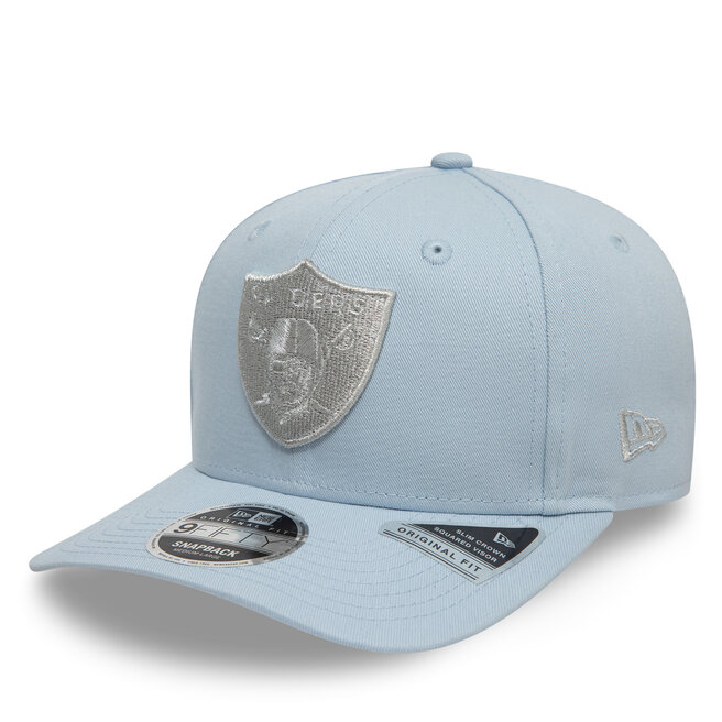 Czapka z daszkiem New Era Las Vegas Raiders Metallic 9FIFTY - Błękitny