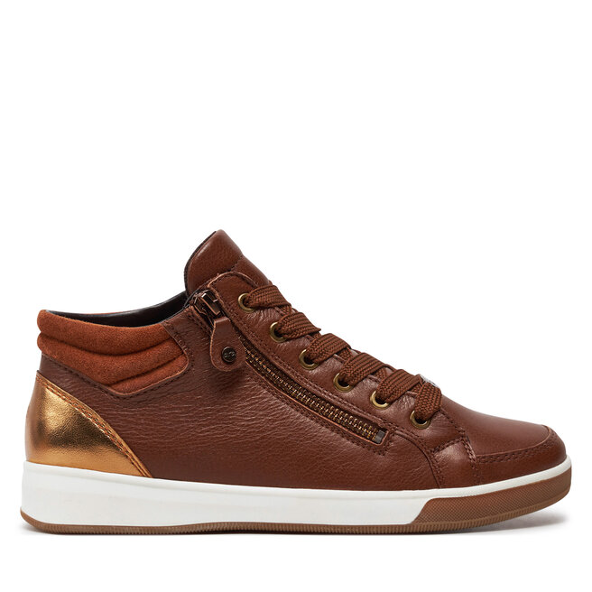 Sneakersy Ara High Soft - Brązowy