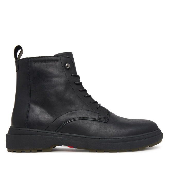 Trzewiki Tommy Hilfiger Hilfiger Outdoor Warm Lth Boot FM0FM05960 Czarny