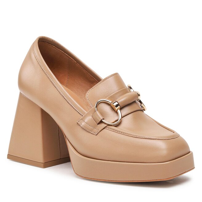 Pantofi R.Polański 1554 Camel Lico