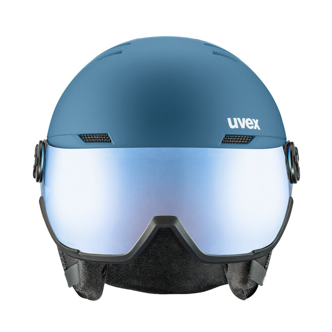 Kask narciarski Uvex Wanted Visor - Niebieski
