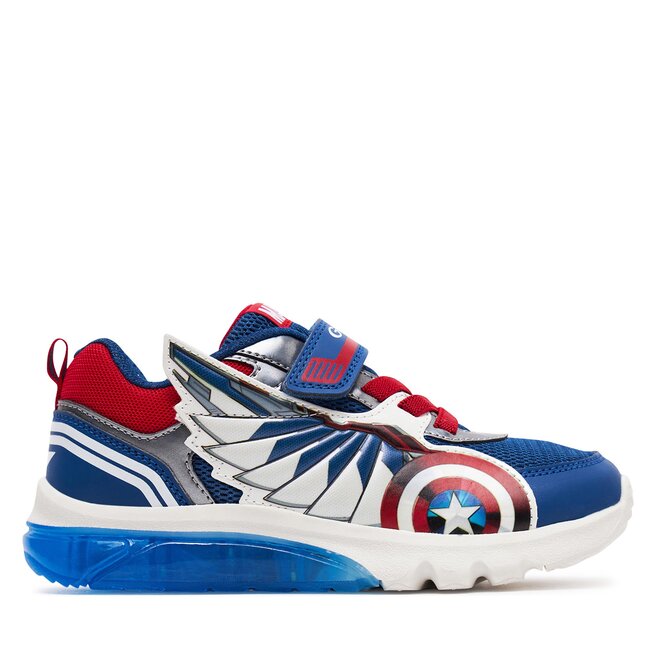 Sneakersy Geox J Ciberdron Boy J45LBB 01454 - D Niebieski