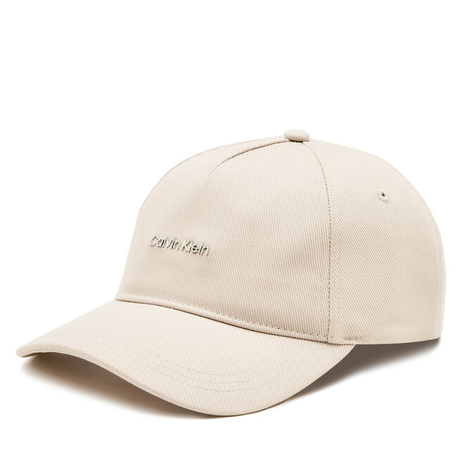 Czapka z daszkiem Calvin Klein Calvin Lettering Canvas Cap - Szary