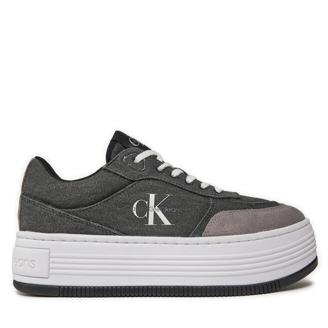 Sneakersy Calvin Klein Jeans Bold Platf Low Lace Mix Ml Btw - Czarny