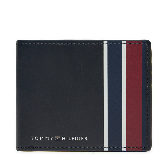 Mały Portfel Męski Tommy Hilfiger Th Corp Mini Cc - Granatowy