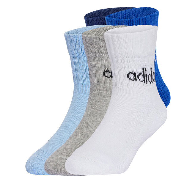 Zestaw 5 par wysokich skarpet dziecięcych adidas Kids Lin Ank 5P - Kolorowy