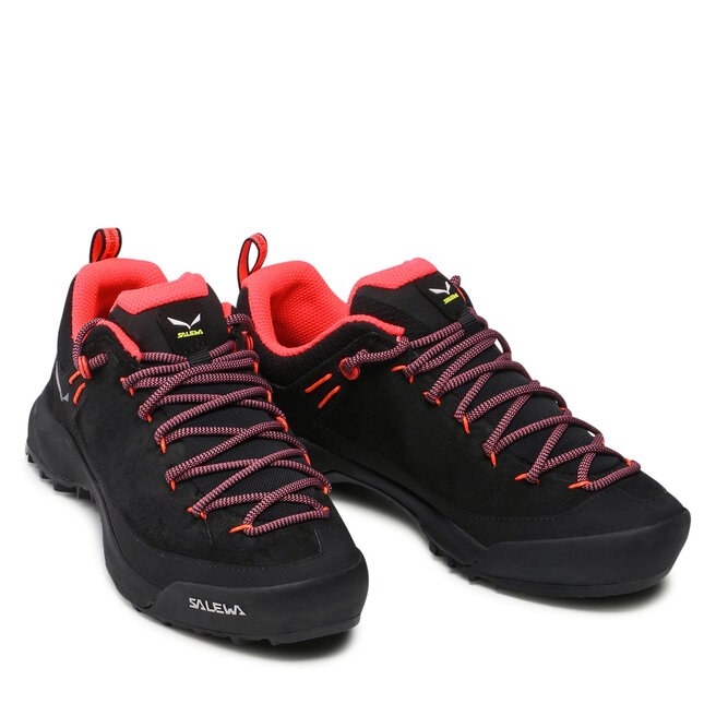 Salewa Pārgājienu apavi Salewa Ws Wildfire Leather 61396-0936 Black/Fluo Coral