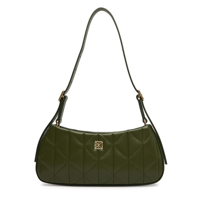 Torebka Calvin Klein Quilted Small Shoulder Bag LV04F3327G Zielony -