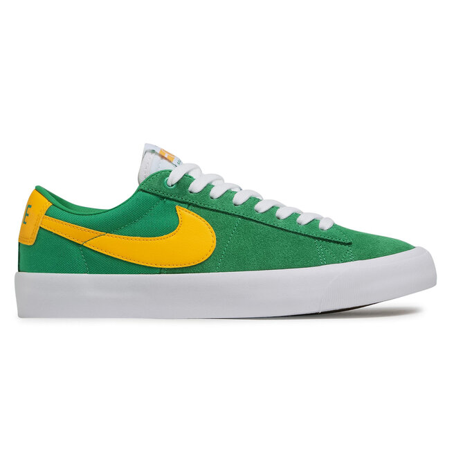 nike blazer low green yellow