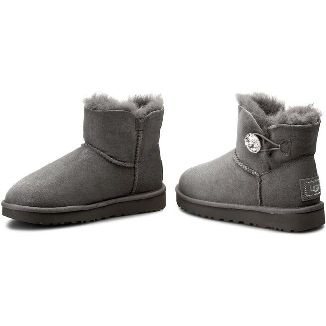 ugg bailey button bling grey