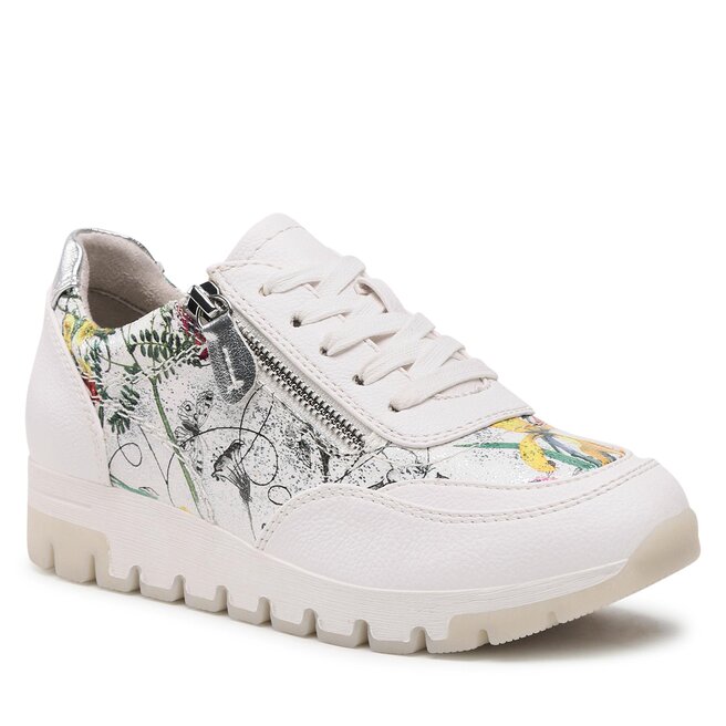 Sneakers Jana 8-23767-20 White/Flower 149
