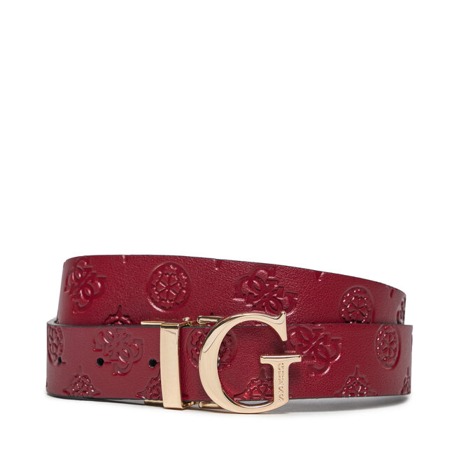 Pasek Damski Guess BW7861 - Bordowy