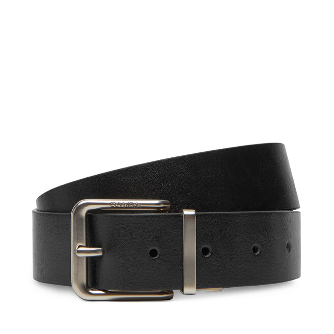 Pasek Męski Calvin Klein Jeans Casual Pin Buckle 35Mm Adj/Rev - Czarny