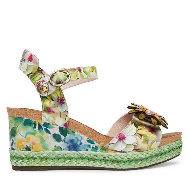 Sandały Laura Vita Facyo 75 Zielony - kobiece