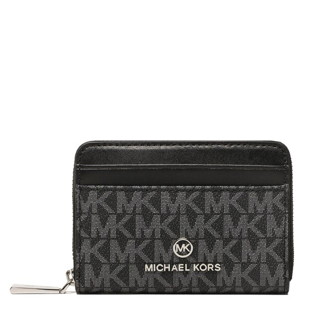 Μικρό Πορτοφόλι Γυναικείο MICHAEL Michael Kors Jet Set Charm 34R3ST9Z1B Blk/Opticwht