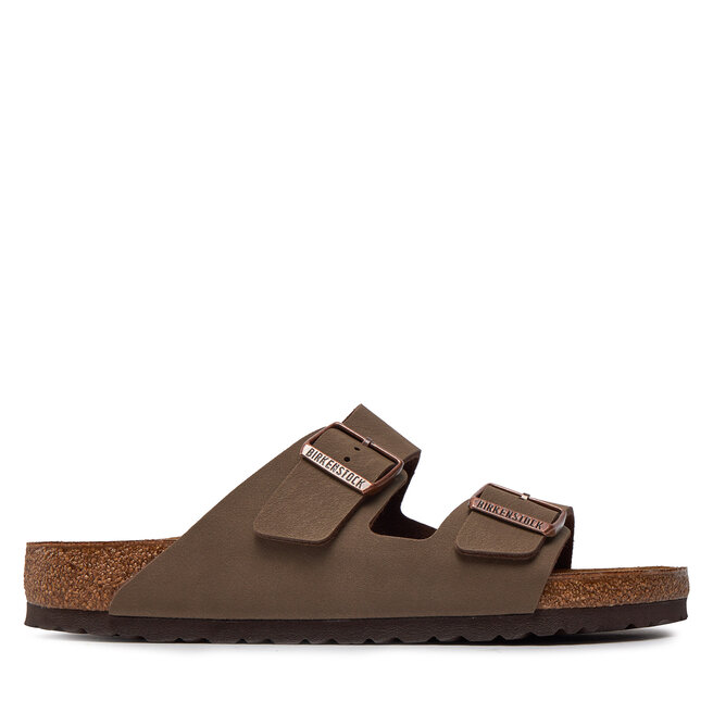 Klapki Birkenstock Arizona Birko-Flor nubuk - Brązowy