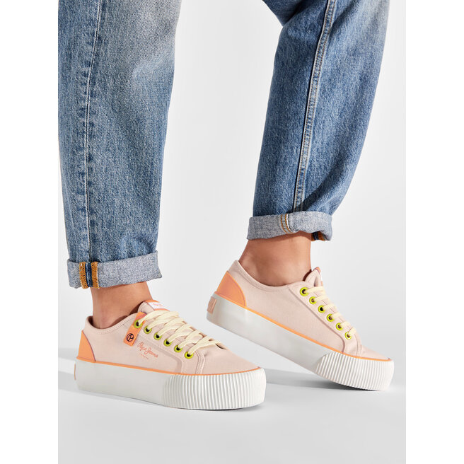 Pepe Jeans Сникърси Pepe Jeans Ottis W Bass PLS31299 Pale Pink 300