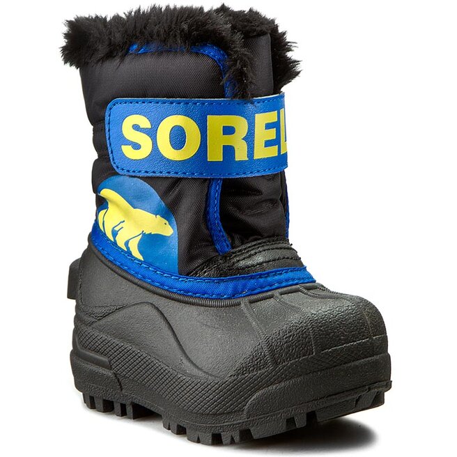 Sorel Sniego batai Sorel Toddler Snow Commander NV 1877 Black/Super Blue 011