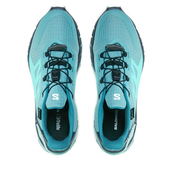Salomon Boty Salomon Supercross 4 GORE-TEX L47316900 Dusty Turquoise/India Ink/Blue Haze