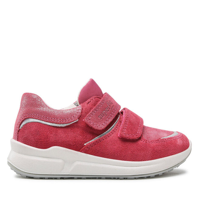Superfit Stella Sneaker – Rosa 5500, Größe 30 EU, Schmal, Wildleder