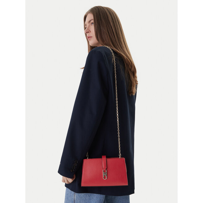 Torebka Tommy Hilfiger Th Libre Chain Crossover AW0AW18614 Czerwony -
