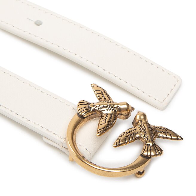 Pinko Ζώνη Γυναικεία Pinko Love Berry Simply H2 Belt AI 22-23 PLT01 1H212P Y5H7 Avorio Z14Q