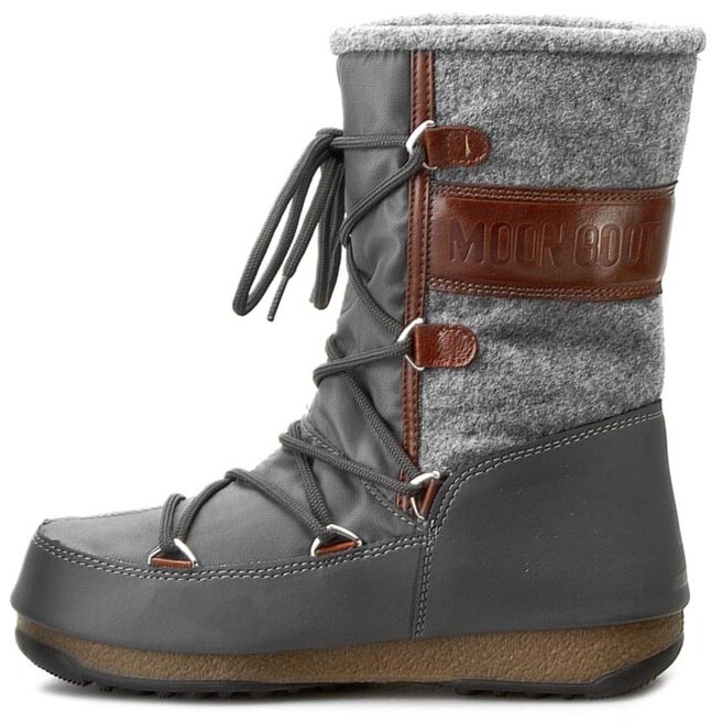 Moon Boot Sniego batai Moon Boot Vienna Felt 24004400001 Grigio/Marrone/Grey/Brown