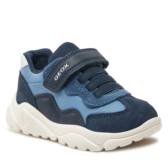 Baskets Geox Pour Garçon - Modèle B Ciufciuf Boy A - Semelle Caoutchouc, Fermeture Scratch