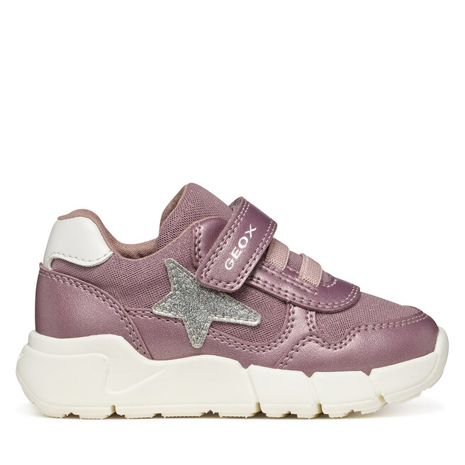 Sneakersy Geox B Flexyper Mini Girl B566NB 0AJAS C8217 M Srebrny ciemny